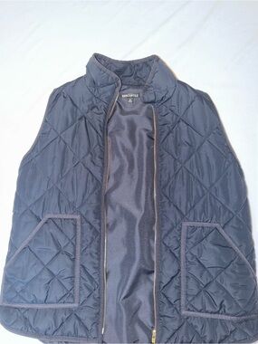 J Crew Mercantile Quilted Women's Navy Vest